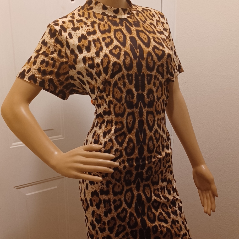 Shein Plus Leopard Print Dress